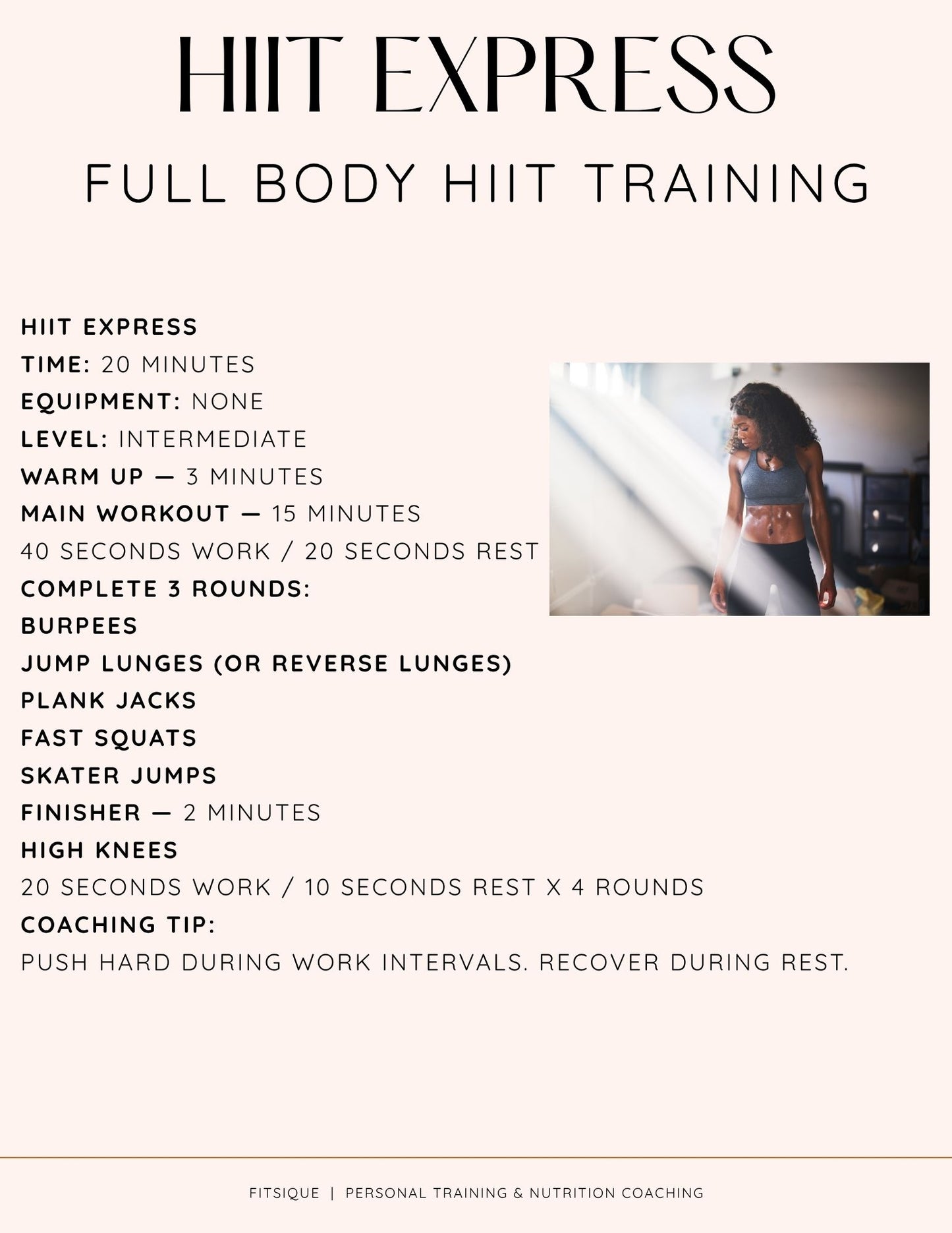 20-Minute Home Workout Library for Beginners (No Gym Needed)