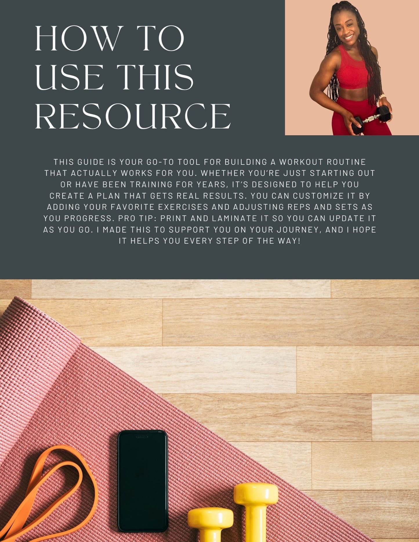 Fitsique | Weekly Exercise Schedule Template | Printable & Editable Workout Planner