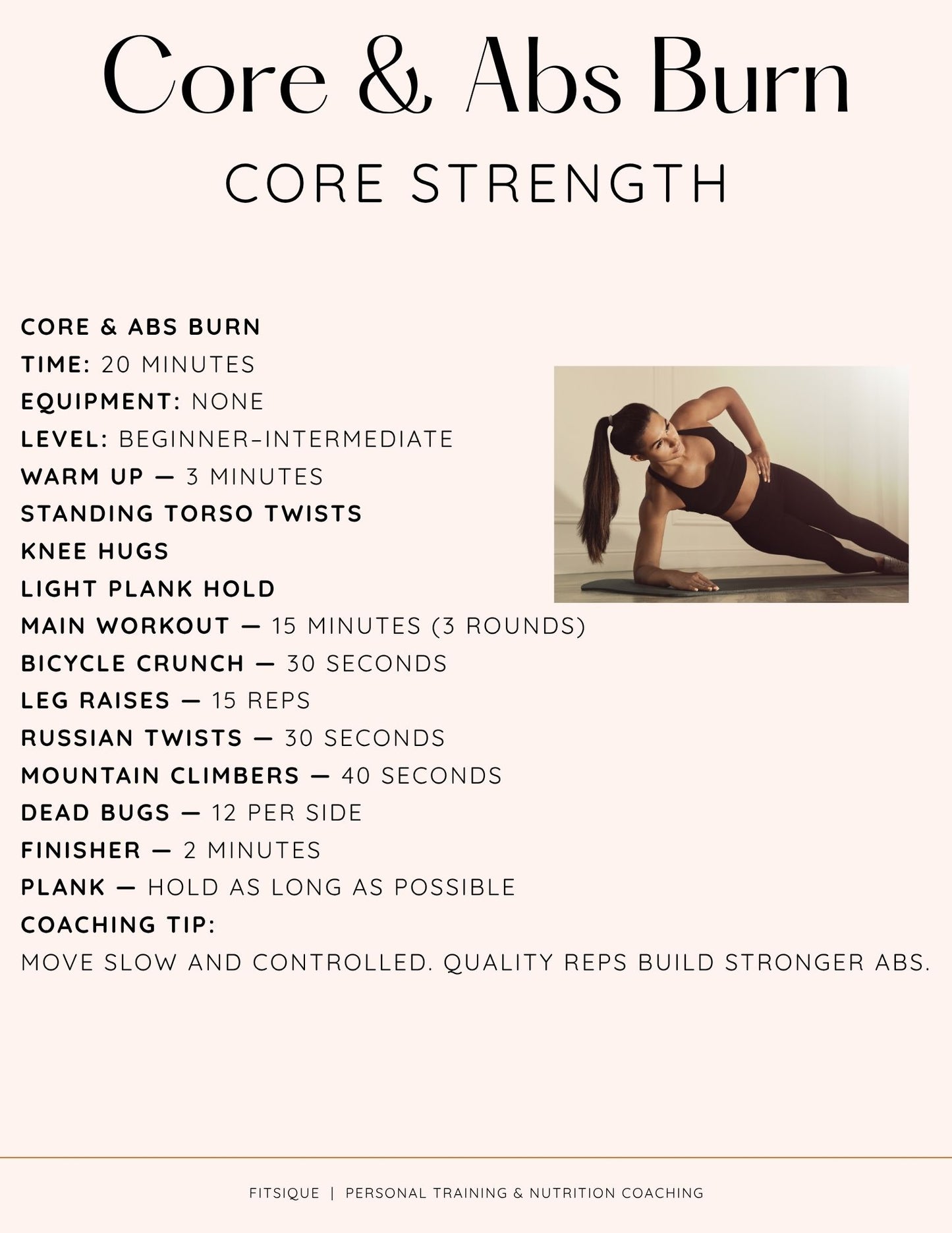 20-Minute Home Workout Library for Beginners (No Gym Needed)