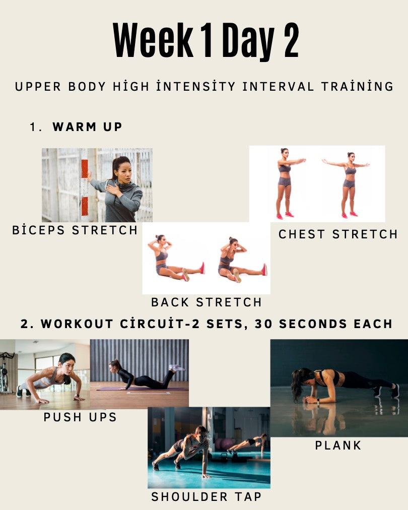 Fitsique | 1 Week Full Body At Home Workout Guide | No Equipment (Digital/Printable)