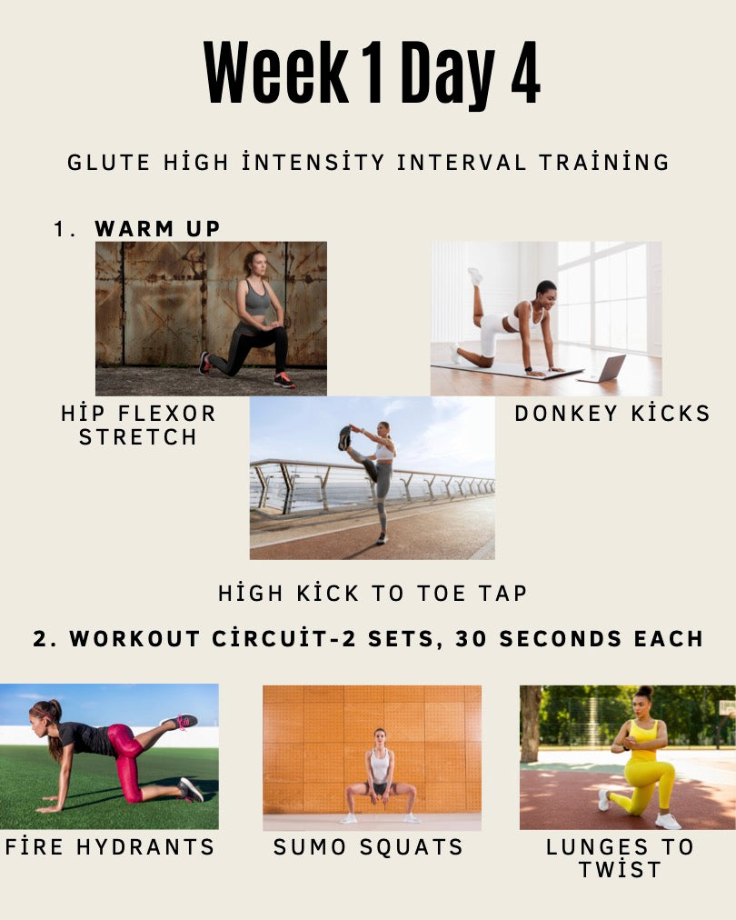 Fitsique | 1 Week Full Body At Home Workout Guide | No Equipment (Digital/Printable)